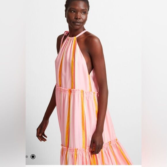 Club Monaco Amira Silk Maxi Dress Size 8 - Picture 3 of 13